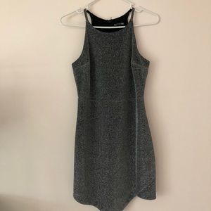 Express gray glittery dress